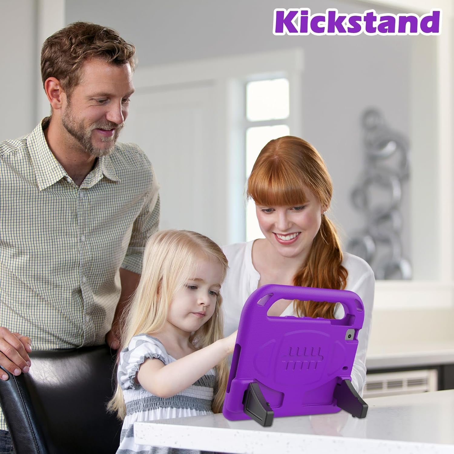 Kids Case for Ipad Mini 1 2 3 - Light Weight Shock Proof Handle Stand Kids for Ipad Mini, Ipad Mini 3Rd Generation, Ipad Mini 2 with Retina Display - Purple