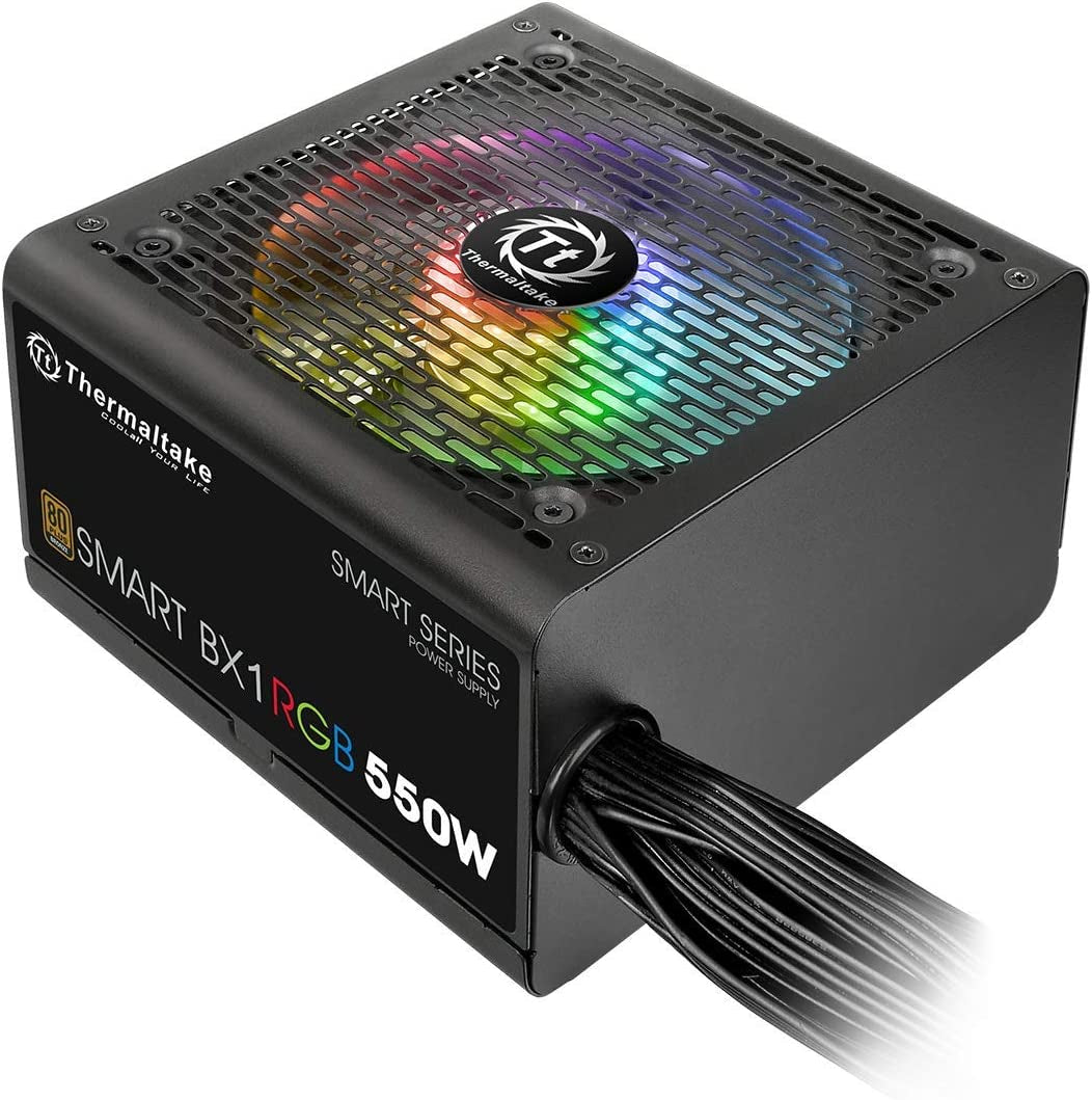 Smart BX1 RGB 80+ Bronze 550W Sli/Crossfire Haswell Ready Continuous Power ATX12V V2.31 / EPS 12V Non-Modular Power Supply 5 Year Warranty PS-SPR-0550NHFABU-1